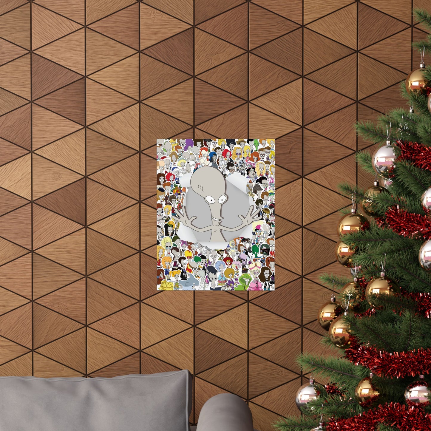 Roger the Alien Matte Vertical Poster