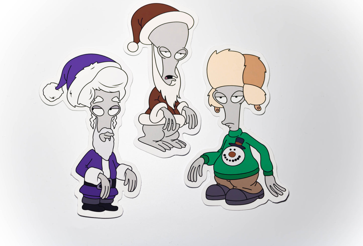 Roger the Alien Christmas Sticker Set