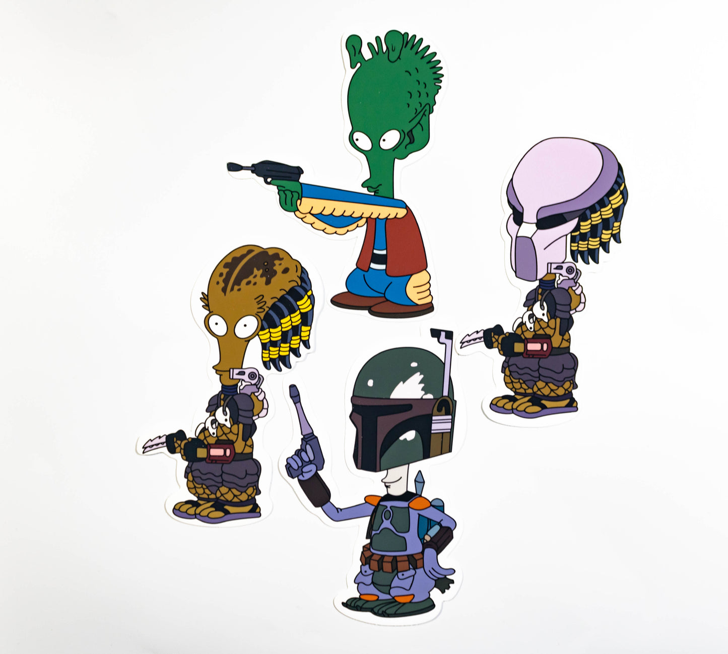 Roger the Alien Bounty Hunter Sticker Set