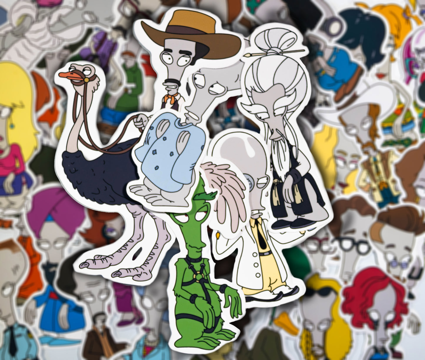 Roger the Alien Sticker Set 4