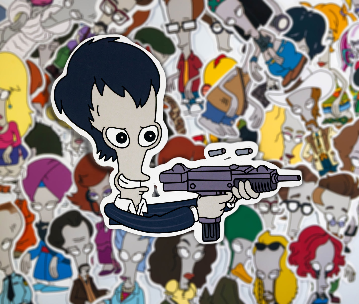 Roger the Alien as Scar Face Sticker